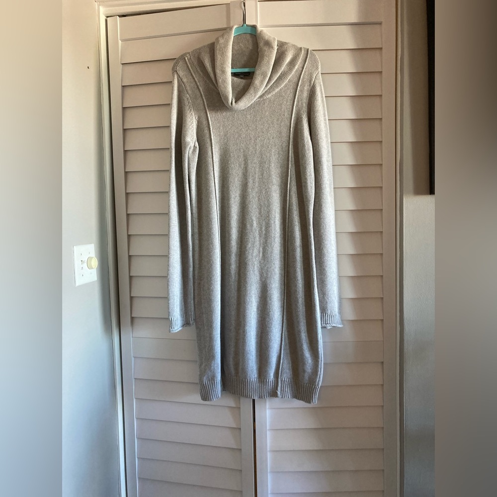 Market & Spruce Sweater Dress 
L Cowl Neck 
Gray L/S